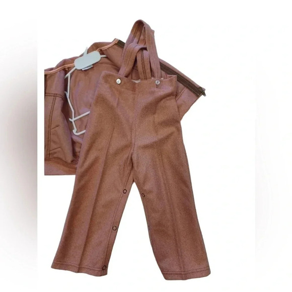 Charming Originals NWT  Vintage 2 Piece Suspender Pants and Jacket Size 24M - Picture 2 of 6